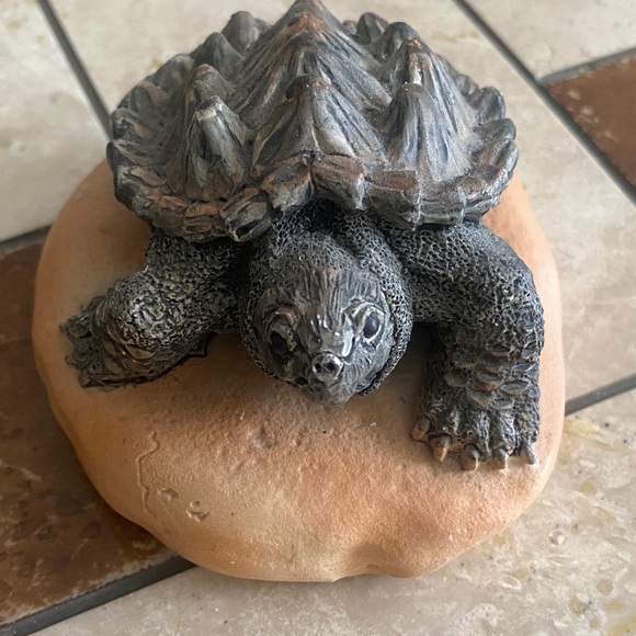 Gray and Brown Turtle Reptile Habitat Decor - Picture 1 of 5